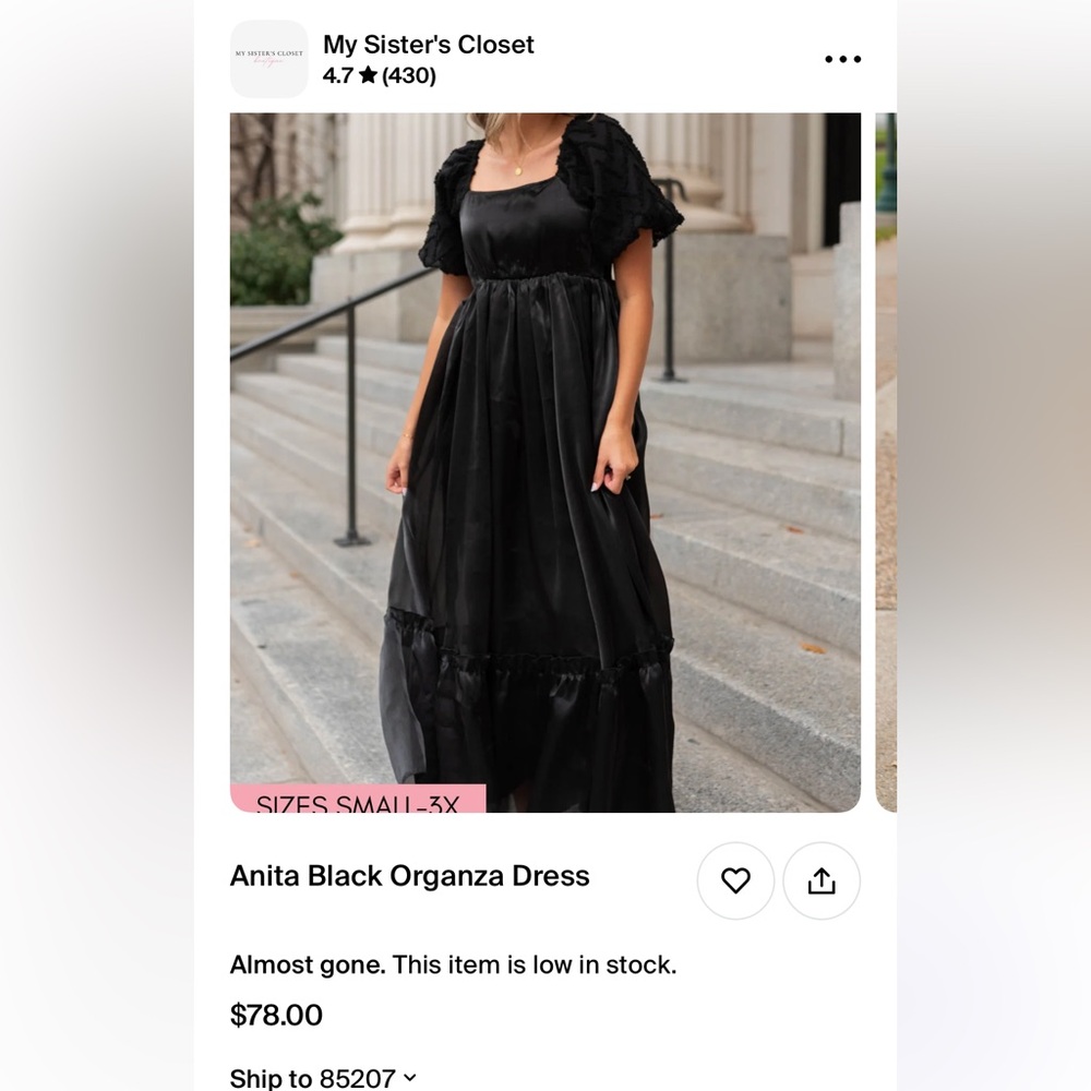 Black Maxi Bridesmaid Dress